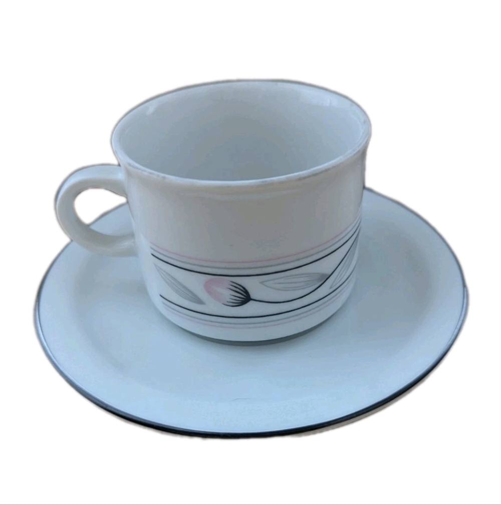 Eversberg Bavaria Vintage Cup & Saucer Set Of 4 Floral Design